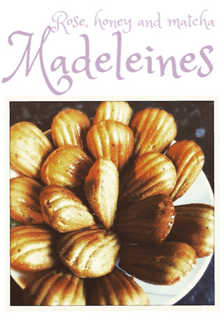 rose honey matcha madeleines french glasgow foodie explorers recipe