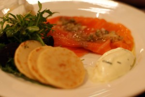 loch fyne salmon tempus restaurant the george hotel edinburgh