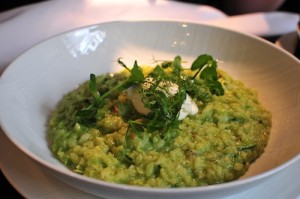 Courgette risotto