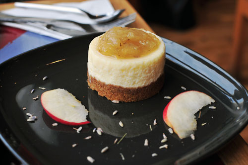 lovestruck cafe - Apple, cinnamon and lavender cheesecake