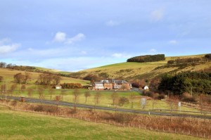 carfraemill view from b-road to Oxton