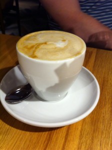 Soy cap cappuccino Giraffe restaurant review silverburn tesco Glasgow food drink blog 