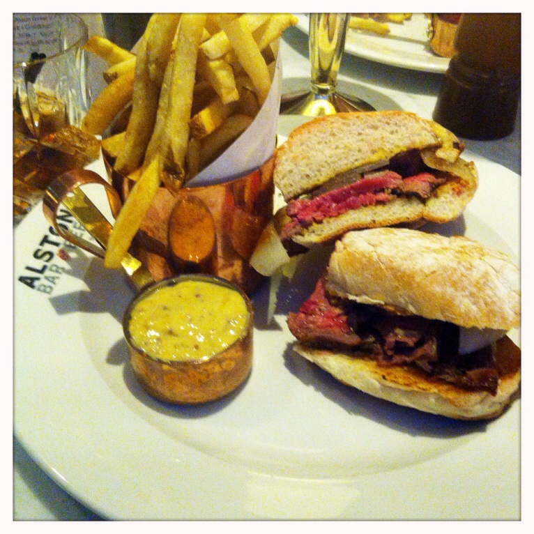 Steak sandwich Alston bar and beef Glasgow Central railway station food and drink Glasgow blog set menu lunch