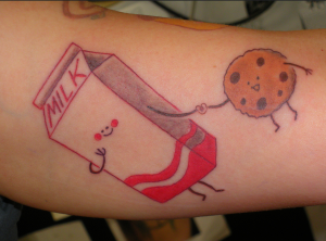 milk cookie tattoo