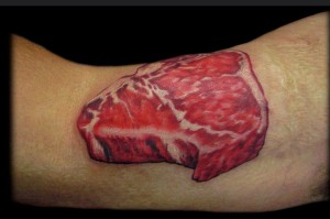 steak tattoo
