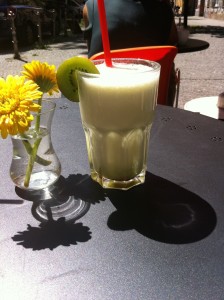 cafe am kamin berlin pineapple and mint milkshake