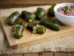 beet leaf dolmades