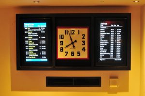 Gordon Street Coffee Clock & Train Times