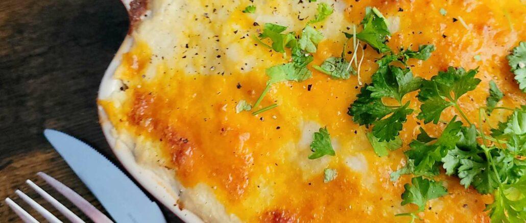 cauliflower fish pie