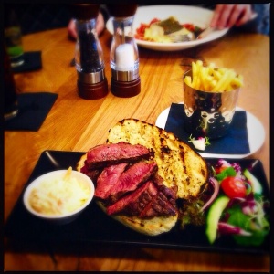 Steak sandwich Loks bar and kitchen Newlands Shawlands Glasgow