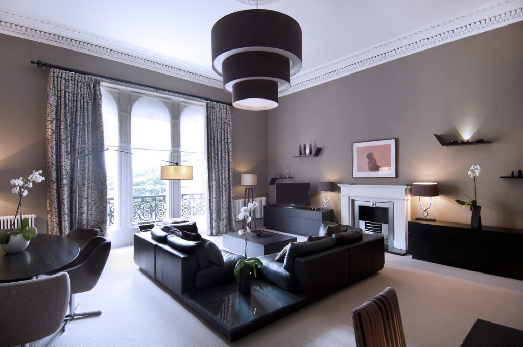 grand apartment lounge  the chester residence edinburgh