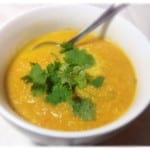 Carrot ginger coconut soup recipe