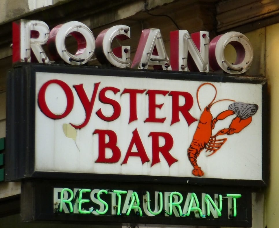 Rogano Glasgow,oyster bar fish valentine