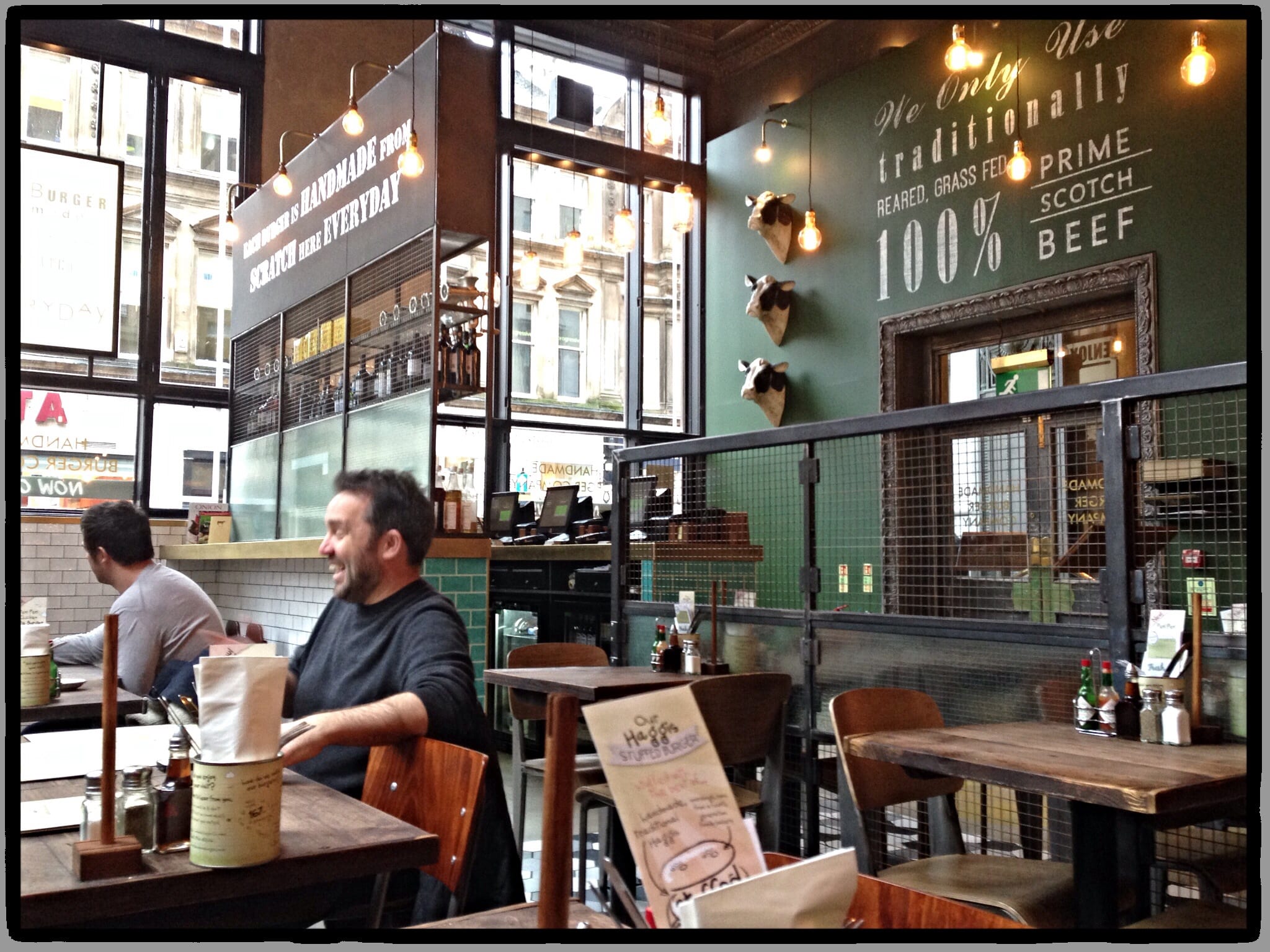 Handmade burger co Glasgow st Vincent street review