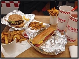 Five guys burgers glasgow 