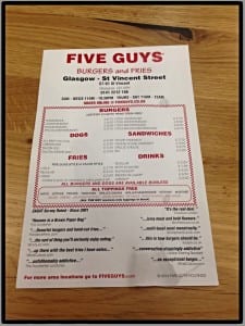 Five guys burgers glasgow 