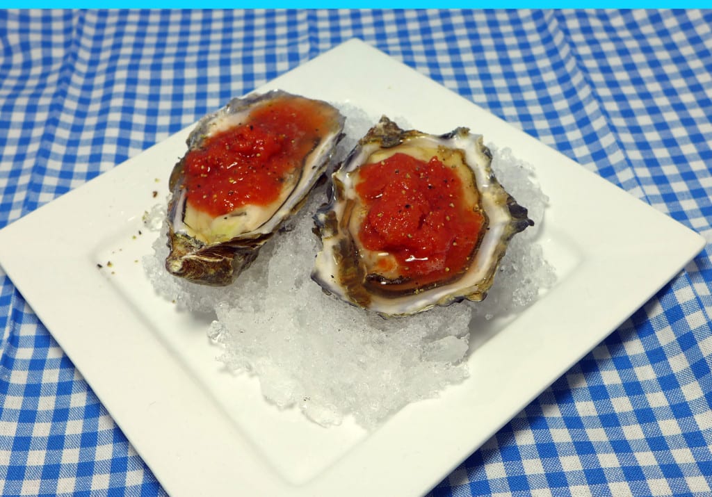Recipe Bloody Mary Granita Oysters • Foodie Explorers