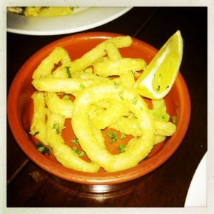 La boca tapas Glasgow Calamares fritos