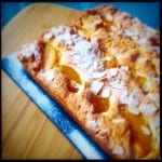 saffron peach cake