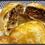 inside vegetarian haggis greek feta pie