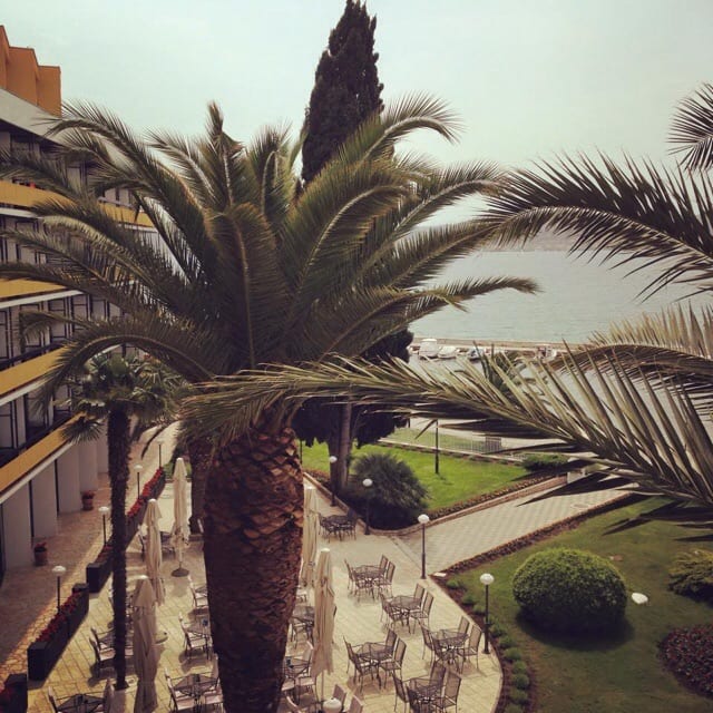 view from balcony ilirija hotel croatia glasgow foodie explorers 