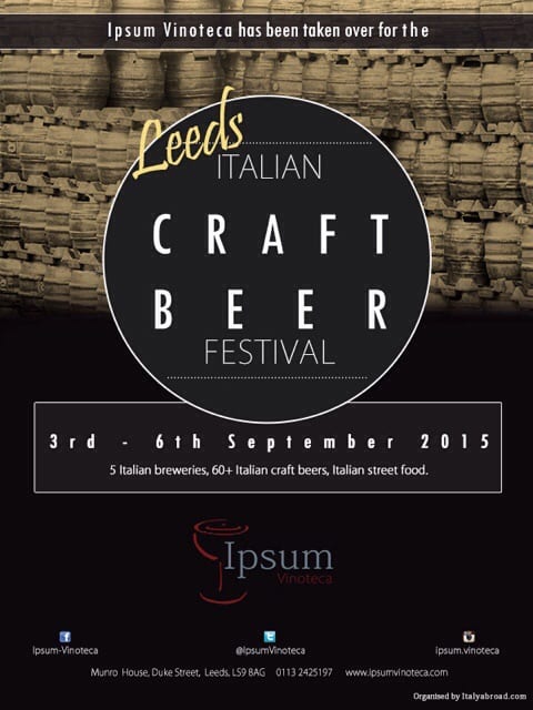 italy italian beer festival leeds glasgow foodie explorers