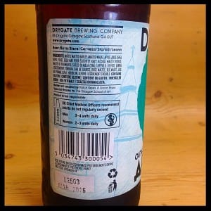 drgate brewery outaspace apple ale glasgow foodie explorers beer review