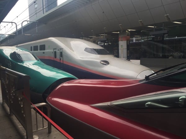Shinkansen bullet train Glasgow foodie explorers Japan