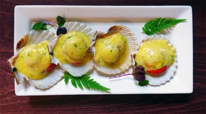 No 11 Brunswick St - Grilled queen scallops