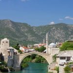 Start most Mostar Bosnia and Herzegovina Yugoslavia