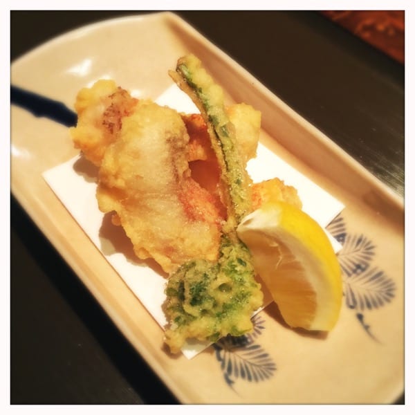 Sea bream tempura