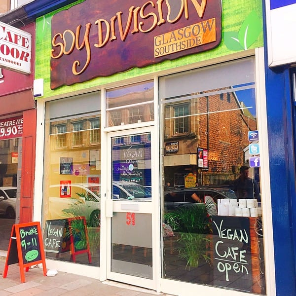 Soy division vegan cafe Shawlands Glasgow