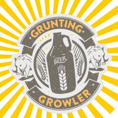 GRUNting Growler Glasgow beer