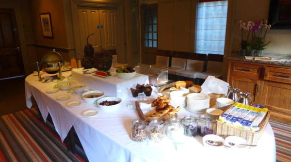 Jesmond Dene House hotel - breakfast buffet