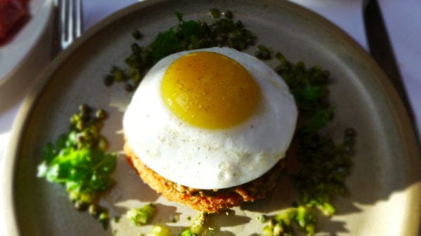 Jesmond Dene House hotel - breakfast haggis