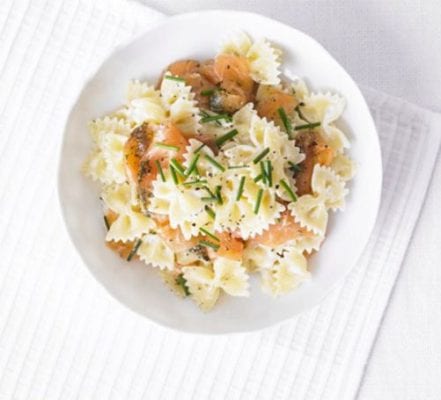 Smoked salmon pasta recipe