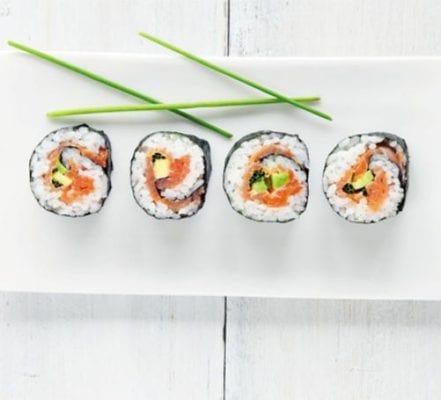 Salmon sushi recipe