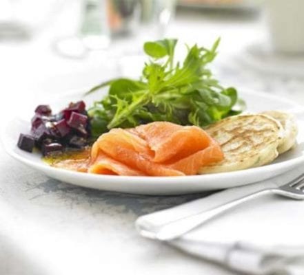 Salmon blinis recipe