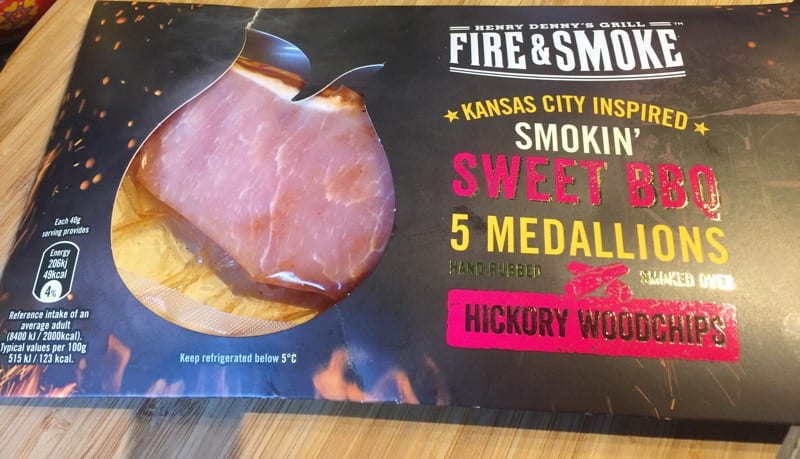 Henry Denny's fire and smoke BBQ bacon medallions