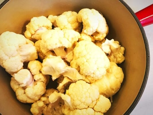 Creamed cauliflower recipe