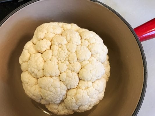 Creamed cauliflower recipe