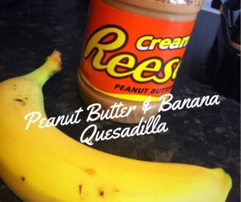 Panini grill peanut butter banana quesadilla recipe