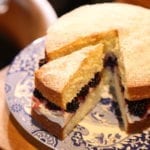 Autumnal Victoria Sponge with Blackberries & Spiced Cream photography credit Richard Hill