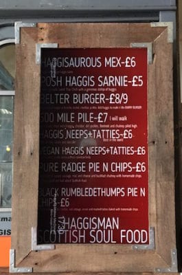 Big feed haggisman menu