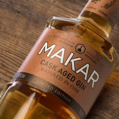 Makar Oaked gin glasgow foodie explorers glasgo