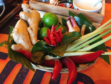 Thaikhun SIlverburn Cookery Class fresh ingredients