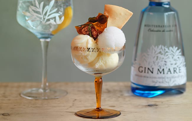 The hoxton shoreditch London gin mare ice cream pop up