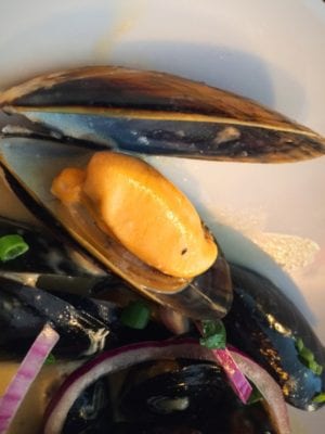 The wee restaurant Shetland mussels Edinburgh 