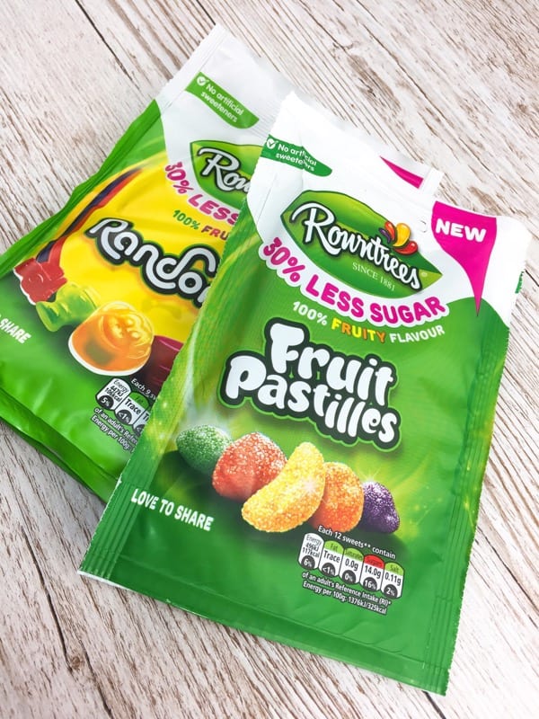 Rowantree Fruit Pastille Randoms 30% less sugar sweets review