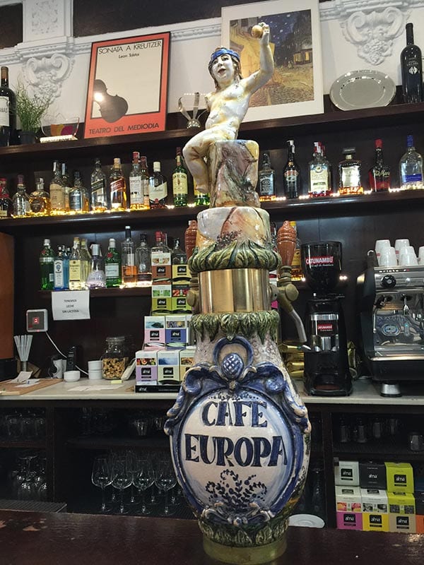 Bar Europa beer font, Seville